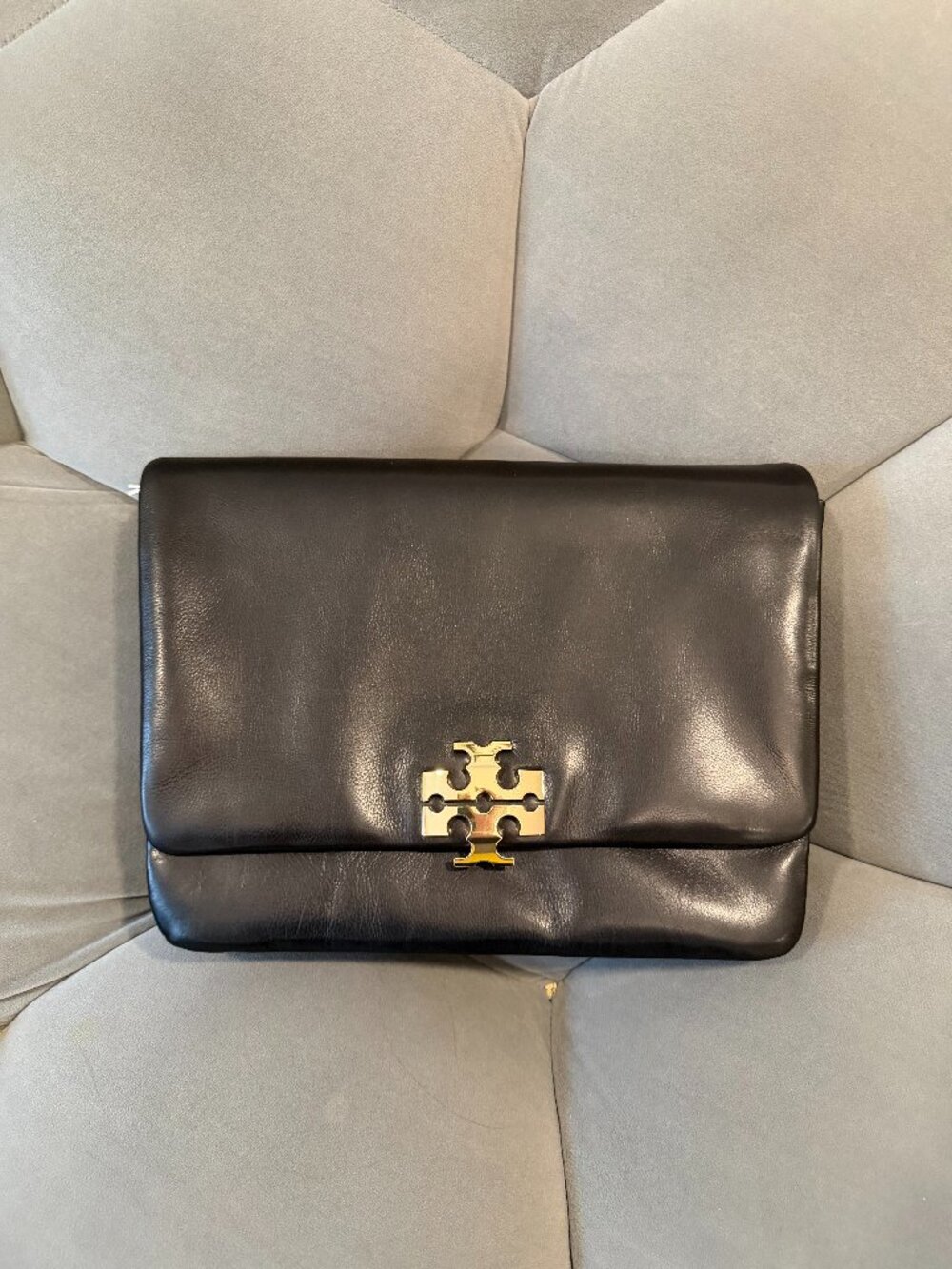 NWT Tory Burch Large Charlie Runway Bag Black